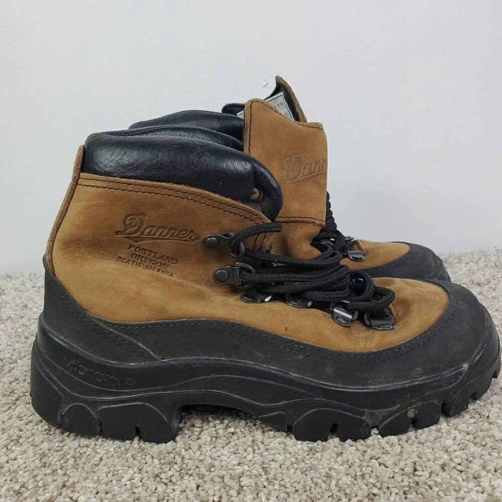 Danner Combat Hiker Boots Vibram Mens 3.5 Extra Wide Hunting Made In USA Brown
